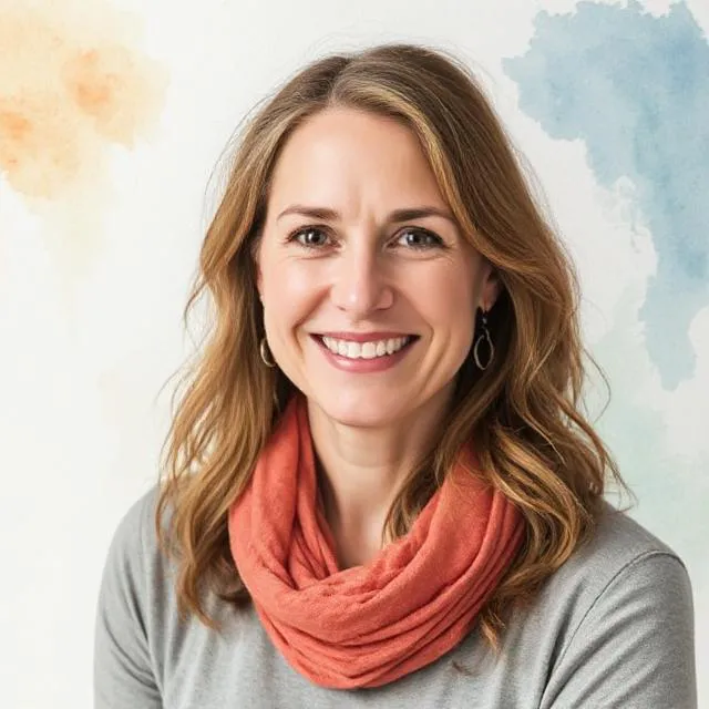 Linn Isaksson, lärare i akvarell